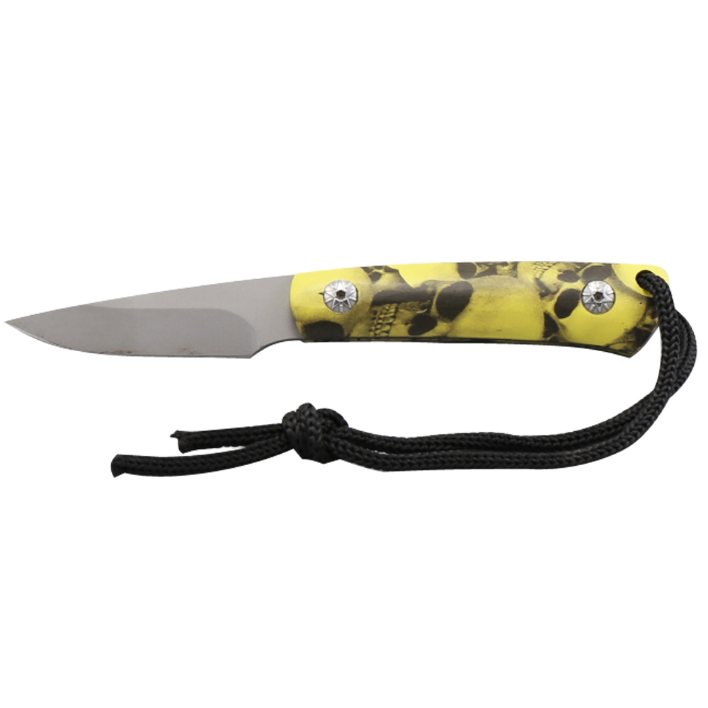 Camo coating handle fixed blade knife - Small blade 509-01/ front side