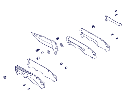 folding knife parts